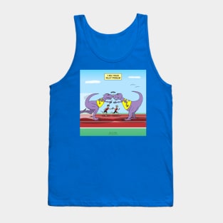 T-Rex Track Relay Problem Tank Top